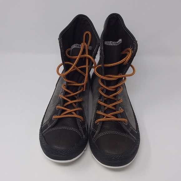 Converse Brown Leather Suede Unisex High Tops - Picture 2 of 12